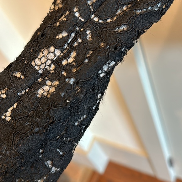 Rebecca Taylor Jacket Lace Sleeve Bomber Jacket - Picture 6 of 14